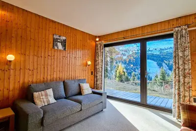 Image de Studio spacieux au pied des pistes avec terrasse et Wifi