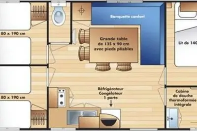 Image de Mobil home - 6 pers. , terrasse