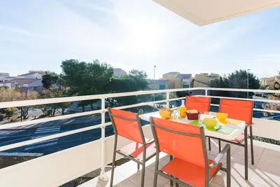 Image de Appartement moderne 3 pièces, à 300m plage, parking, Wifi, Narbonne-Plage