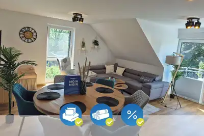 Image de Ostfriesische Herrlichkeit 4, Cozy apartment 4-6 p. in a dream location with sauna