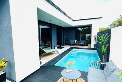 Image de Cozy 1-bedroom wonderful villa Oranjestad with Ac private pool