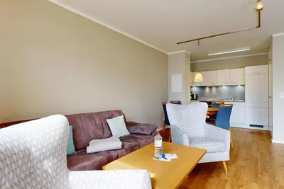 Image de Modern vacation apartment near the beach with sauna, fitness room and elevator in the building