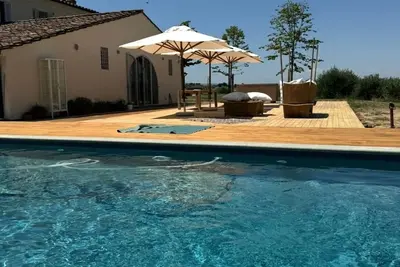 Image de Belle maison de vacances privée avec climatisation, piscine privée, Wifi, près de Cortone