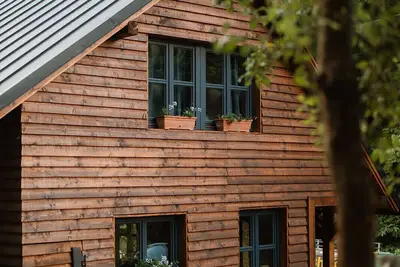 Image de La Pomme - Cozy Wood Cabin with Direct Forest Access