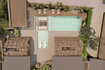 Nicholas nest private resort with heated swimming pool