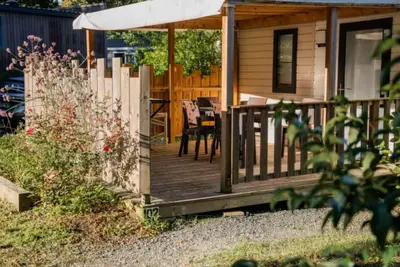 Image de Mobil-home confortable avec terrasse à Espelette pour 5 personnes