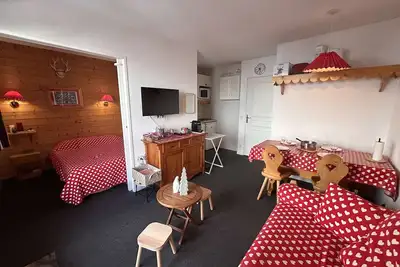 Image de Appartement pieds des pistes, Wifi inclus, sauna, 5 couchages