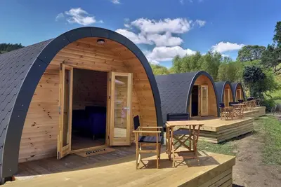 Image de Tiny House (Pod) Janne #19 at Bärwalder See - Skan-Park