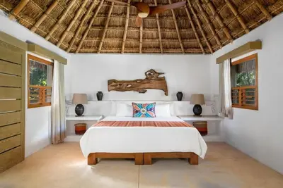 Image de Mahekal Beach | Two Palapa King | Unique Beachside Bungalow + Private Terrace