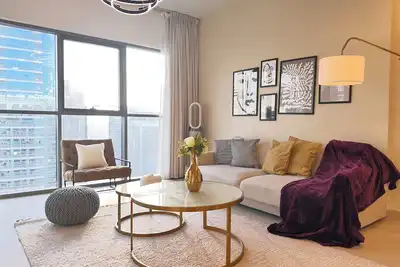 Image de Luxury 1bhk Downtown Apt w/Pool, Gym, Fast WiFi & 8-min Walk to Burj Khalifa
