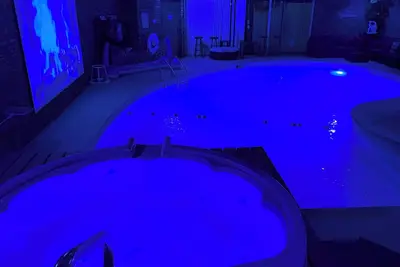Image de Indoor heated pool & jacuzzi with 150\" screen just 10 mins from Downtown Detroit