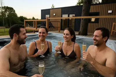 Image de Cottage avec terrasse 2 chambres / 2 salles de bain et spa privatif au Domaine du Perche Bellêmois 4 personnes