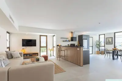 Image de Apartment The Wharf 5c, view of the Pontjesbrug, Willemstad