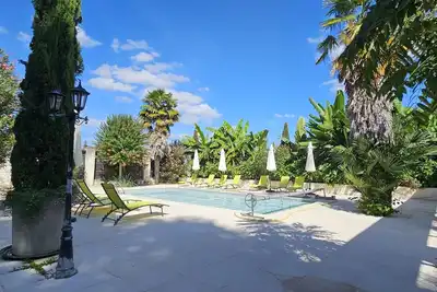 Image de Le Souffle du Vent à L’Instant Présent\nMaison lumineuse avec piscine (7 pers. )