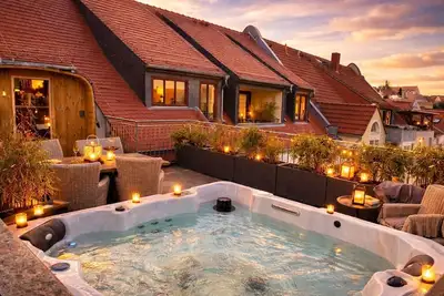 Image de The Summit Rooftop Spa Meißen – Penthouse de luxe avec vue spectaculaire