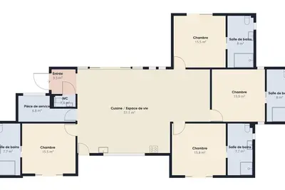 Villa moderne pour 8 - Piscine - Résidence privée