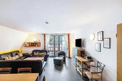 Image de Altstadtquartier 16 – Bacharach Loft (1–4) · Timber gallery · Castle view