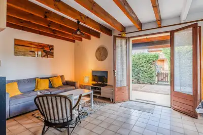 Image de Maison mitoyenne à Sanguinet, proche lac, avec jardin et Wi-Fi