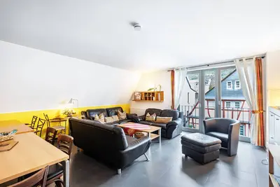 Image de Altstadtquartier 16 – Loft au cœur de la vieille ville, galerie à colombages, vue sur le château, Unesco Bacharach