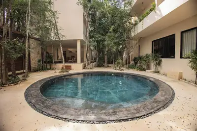 Image de Modern duplex with private pool + 2 bicycles / 7 minutes from Tulum Beach