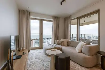 Image de Oostende : Appartement familial avec vue mer et balcon
