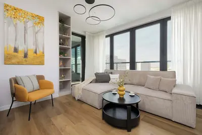 Image de Grzybowska 37 Warszawa | Luxury Apartment with Parking, Balcony and Desk for Remote Work