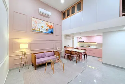 Image de 2-bedroom pink house with loft in Ketewel