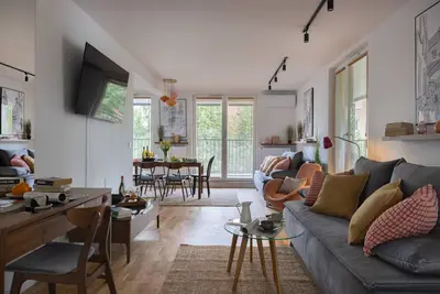 Image de Modern 2-Bed Apartment with 2 Bathrooms, Balcony