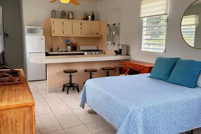 Image de Sun bathed studio apartment with mountain views just minutes from the beach!