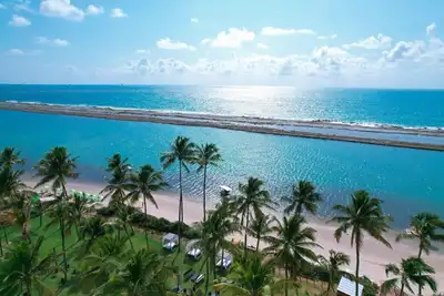 Beachfront resort | 2 bedrooms | Facing natural pool | Pet friendly