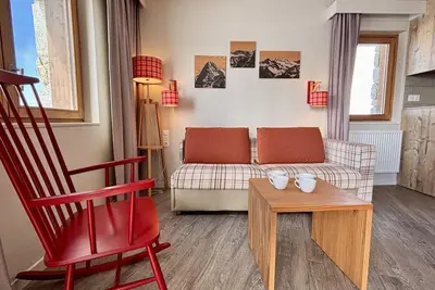 Image de 300m du centre station, Rez-de-chaussée, balcon, télévision, casier à ski, 47m², Avoriaz