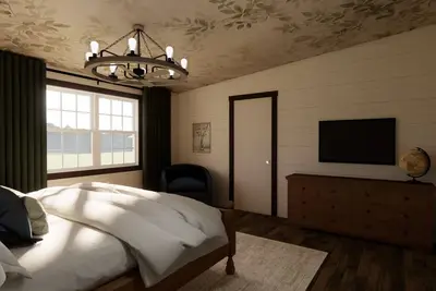 Image de New! Spacious Farmhouse Cabin, 30 acres w/ Pond, Waterfall, Trails