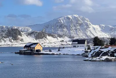 Image de Beautiful seaside villa in the heart of Lofoten with private dock and sauna