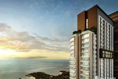 Image de Chambre à 2 lits au dernier étage avec vue sur la mer