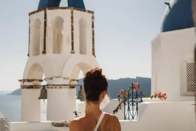 Santo Blue Horizon - The Blue Domes View