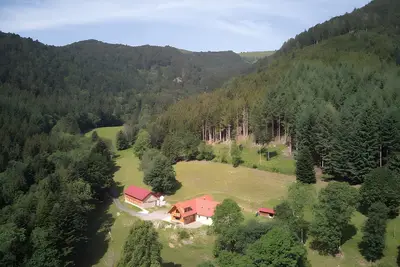 Image de Chalet \"Gîte Du Batschinamatten\" avec vue sur la montagne, terrasse et Wi-Fi