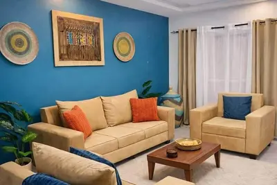 Image de Stylish Afro-Modern 2br Retreat | Virage | 5 Min to Beach