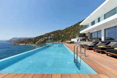 Image de Seafront Villa Helionis, Divine Sea Views, Private Infinity Pool, Furnished.