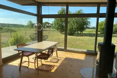 Image de Design wooden house with panoramic field view in Märkische Schweiz! Peace&Design&Nature