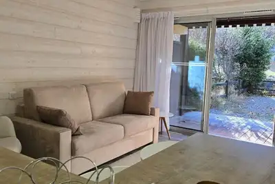 Image de Instant Ubaye Studio Barcelonnette avec vue montagne, terrasse privée et Wi-Fi