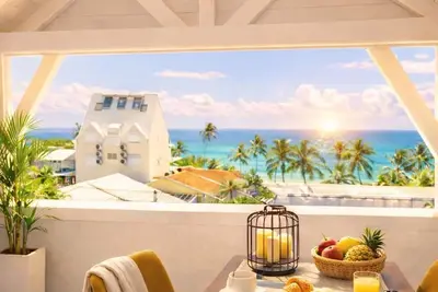 Image de Appartement vue sur mer Sainte-Anne – terrasse & fitness