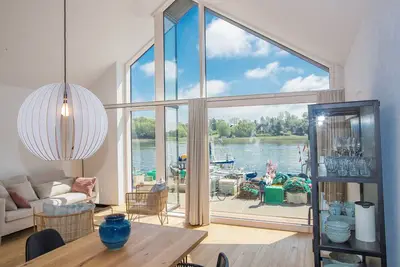 Image de Vacation home \"Netzschuppen 3\" first row at the harbor in Kappeln.