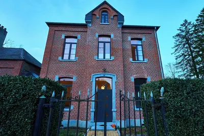 Image de La Cure de Rièzes, Chimay, newly renovated cottage for 12 with sauna