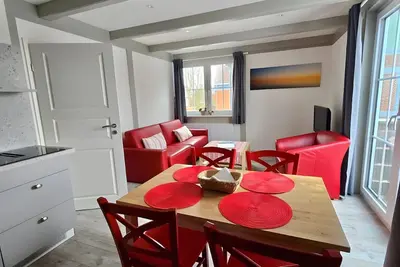 Image de Appartement « Schwarzes Schaf » avec jardin commun, balcon et Wi-Fi