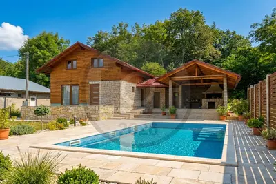 Image de Maison de luxe à Smiljan avec sauna