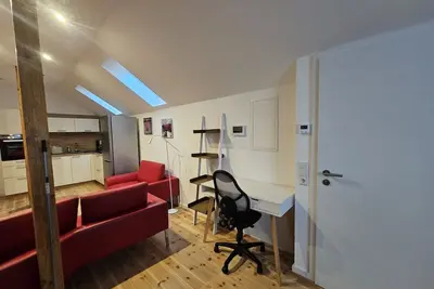 Image de Maison de vacances « Wohnung in Ruhiger Lage » avec jardin commun et Wi-Fi