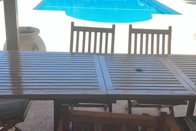 Image de Villa avec piscine entre mer et lagune