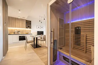 Cozy seaside apartment with private sauna