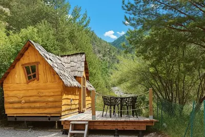 Image de Cabane avec terrasse - 4 pers.