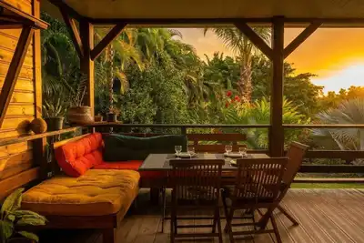 Bungalow bois Souf Van - Au jardin d'Eole